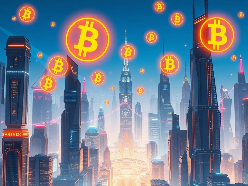 A cityscape at dusk, symbolising economic planning and the integration of cryptocurrency investments into broader financial strategies.
